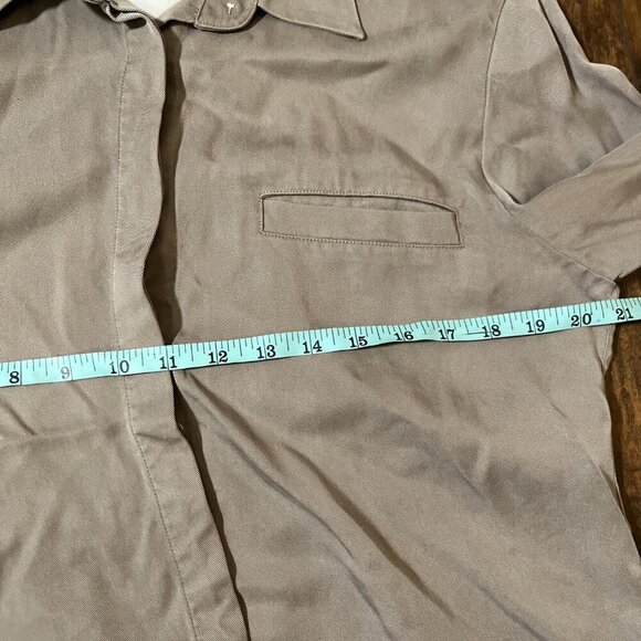 Moussy Womens Rayon Button Down Collared Blouse Shirt Oversized Long Sleeve OSFM - Picture 4 of 6